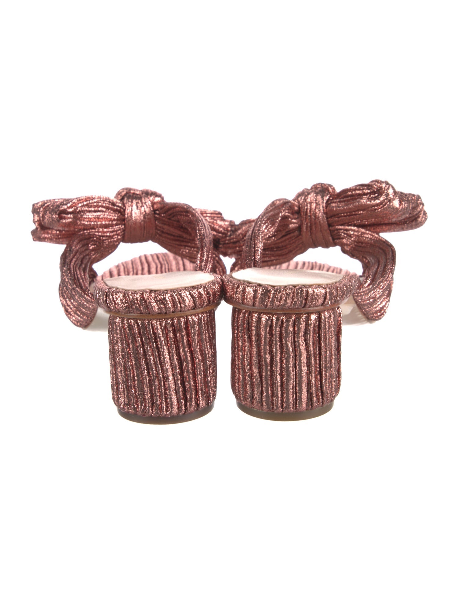 Loeffler Randall Glitter Bow Accents Slides